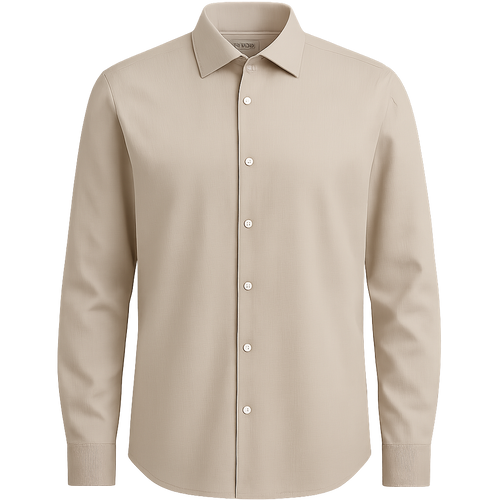 Baumwoll Beigehemd - Kolbaire Hemden